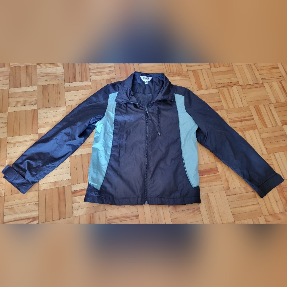 Women's Black and Green Jacket